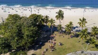 מבט מהאוויר על פארק פלמנגו בריו דה ז'נרו, 5 ביולי 2020. | Getty Images