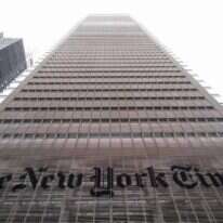 בניין הניו יורק טיימס. | AFP