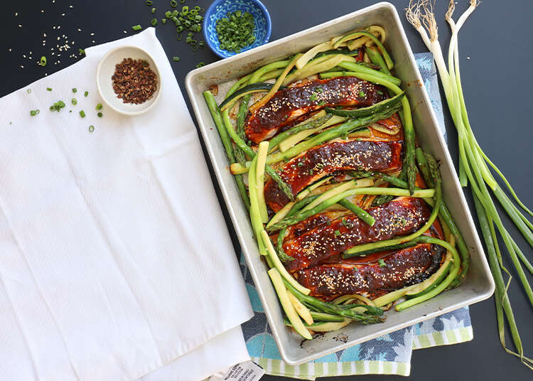 פילה סלמון וירוקים בקרמל סצ'ואן. | אפרת ליכטנשטט