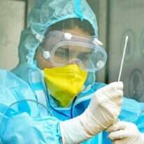 בדיקת קורונה. | AFP