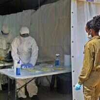 מעבדה צה"לית לאבחון קורונה בסוף השבוע. | AFP