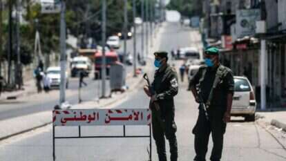 כוחות ביטחון בעזה בסוף השבוע. | AFP כוחות ביטחון בעזה בסוף השבוע. | AFP