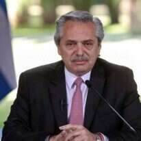 נשיא ארגנטינה אלברטו פרננדס. | AFP נשיא ארגנטינה אלברטו פרננדס. | AFP