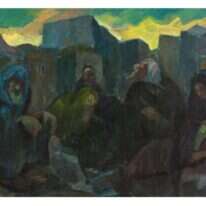 תשעה באב, יעקב שטיינהרדט, 1945. באדיבות אוסף המשכן לאמנות, עין חרוד