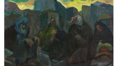 תשעה באב, יעקב שטיינהרדט, 1945. באדיבות אוסף המשכן לאמנות, עין חרוד