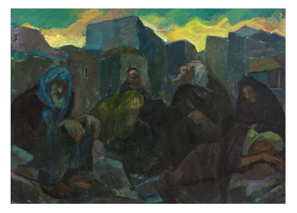 תשעה באב, יעקב שטיינהרדט, 1945. באדיבות אוסף המשכן לאמנות, עין חרוד