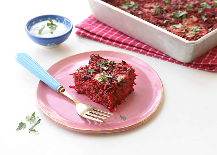 פשטידת סלק קלה וטעימה במיוחד. | אפרת ליכטנשטט