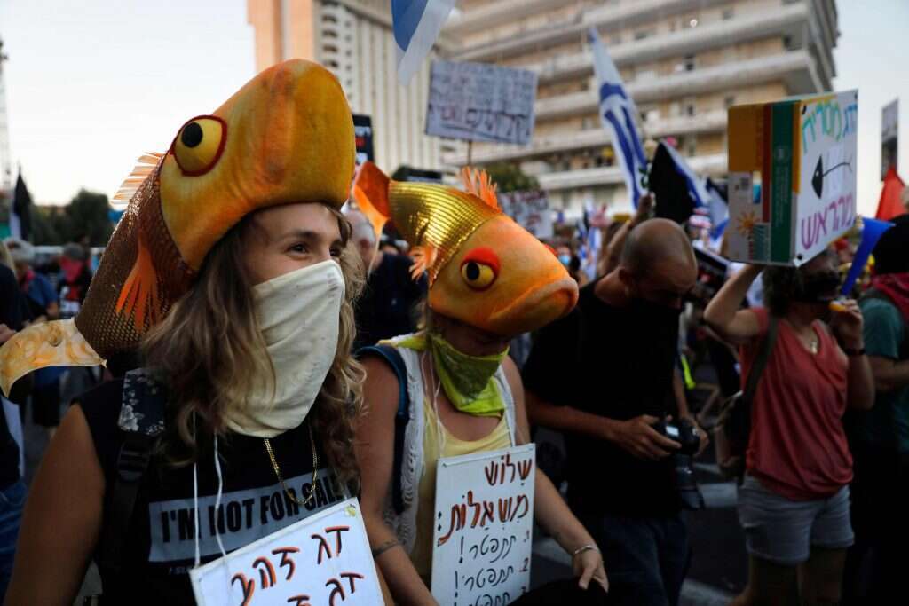 על מה ההפגנה בעצם? מפגיני בלפור. | AFP