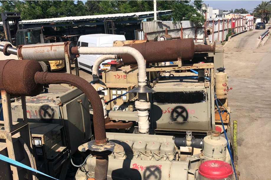 ציוד צבאי שמיועד לגריטה. | דובר צה"ל