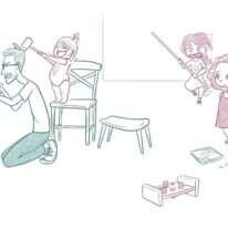 בית של בנות. איור: ינון פתחיה