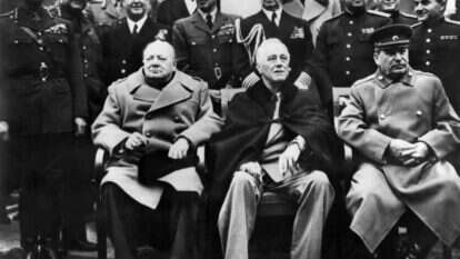סטלין, רוזוולט וצ'רצ'יל בתום המלחמה, 1945. | AFP