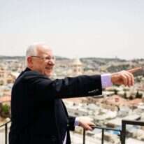 הנשיא ריבלין בעיר העתיקה. | אבישג שער ישוב