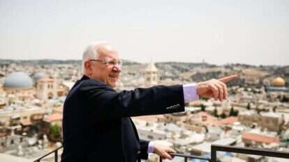 הנשיא ריבלין בעיר העתיקה. | אבישג שער ישוב