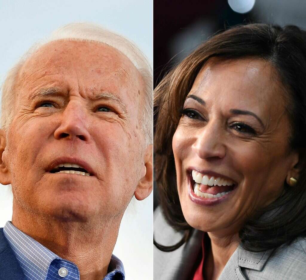 קמלה האריס, ג'ו ביידן. | AFP