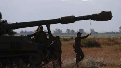 כוחות צה"ל בגבול לבנון בתחילת השבוע. | EPA