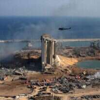 אזור האסון בלבנון. | AFP