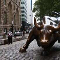 פסל השוק המסתער, סמוך לבורסת וול סטריט. | AFP