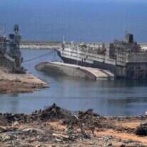 אזור האסון בביירות. | AFP