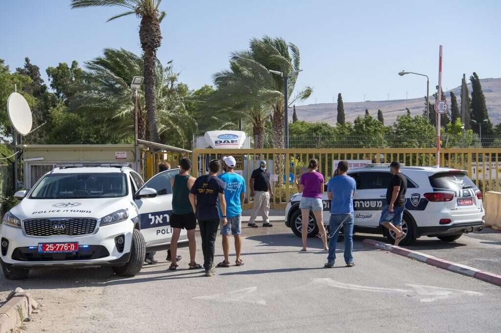 הכניסה לקיבוץ ניר דוד. | אליהו רבן