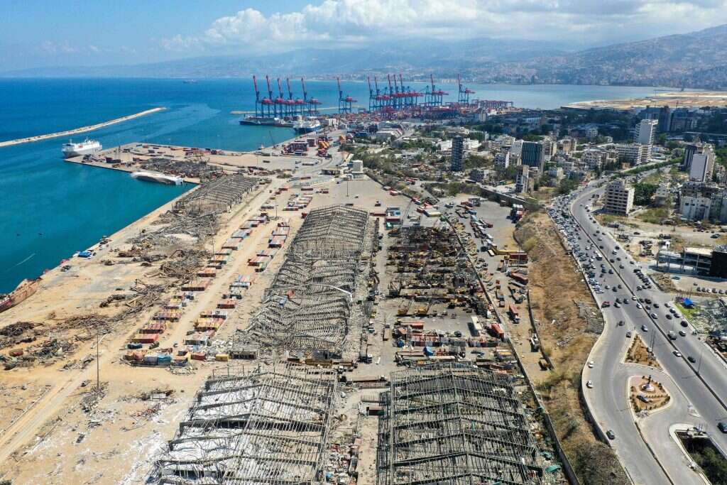 אזור האסון בלבנון. | AFP