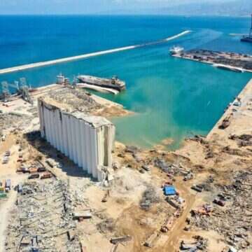 נמל ביירות לאחר הפיצוץ | AFP נמל ביירות לאחר הפיצוץ | AFP