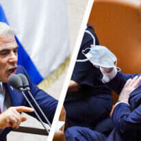 נתניהו ולפיד. | עדינה ולמן, דוברות הכנסת