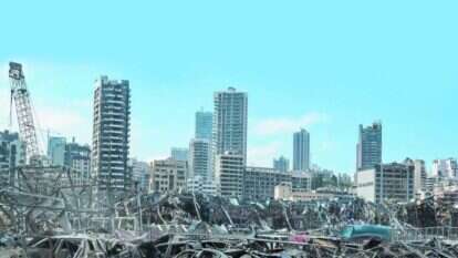 ההריסות בביירות. | EPA