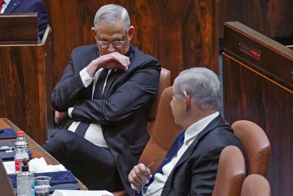 נתניהו וגנץ. | AFP