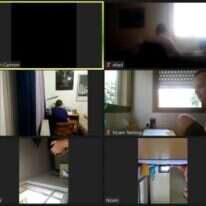 תחרות בין לאומית במתמטיקה בזום. | באדיבות אוניברסיטת תל אביב