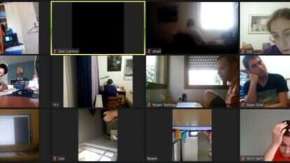 תחרות בין לאומית במתמטיקה בזום. | באדיבות אוניברסיטת תל אביב