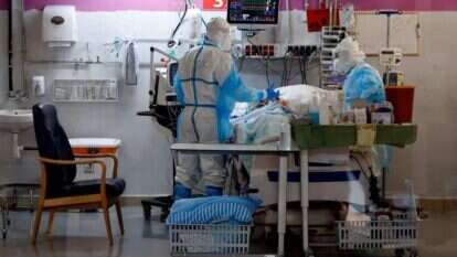 מחלקת קורונה בשיבא. | AFP