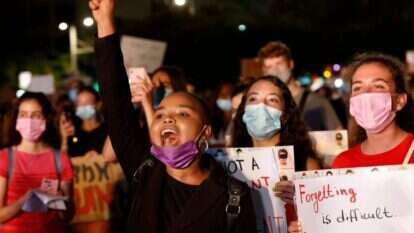 מחאה על אלימות נגד נשים. | AFP