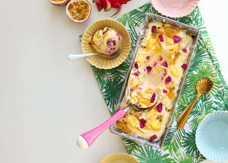 גלידת פירות טרופיים. | אפרת ליכטנשטט גלידת פירות טרופיים. | אפרת ליכטנשטט