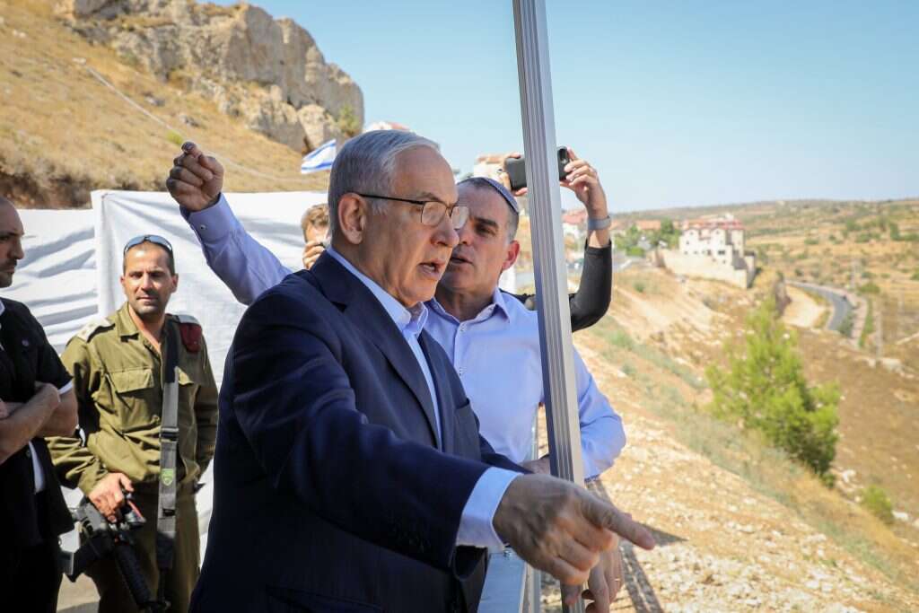 "הרבה דברים היו קורים ממילא, נתניהו רק קצר את התהילה". ראש הממשלה בביקור באפרת, 2019. | גרשון אלינסון פלאש 90