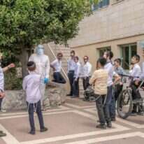 יאיר קראוס במלונית הקורונה בניר עציון. | יוסי אלוני