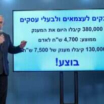 נתניהו במסיבת העיתונאים על המענק לעצמאים. | קובי גדעון, לע''מ