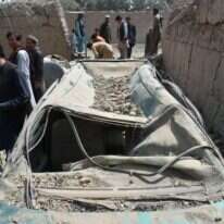 נזק בעקבות פיצוץ מטען חבלה. | EPA