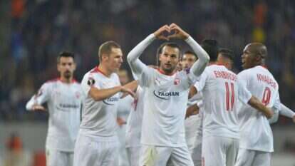 חמש שנים יציבות. שהר במדי הפועל באר–שבע. | גטי אימג'ס