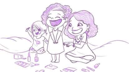 בבית של סבתא. איור: ינון פתחיה