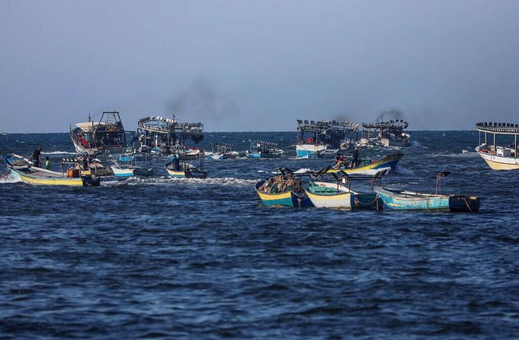 סירות דיג ברצועת עזה. | EPA