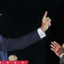 ג'ו ביידן ודונלד טראמפ. | AFP