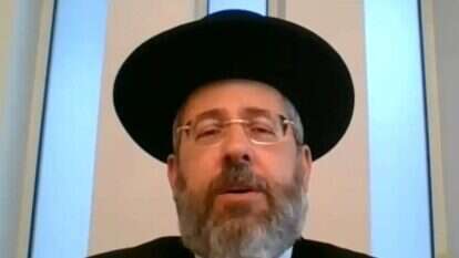 הרב דוד לאו. | מסך: מתוך השיעור