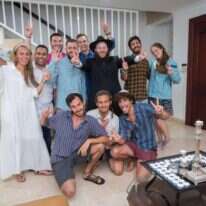 קבלת שבת בבית חב"ד בימים שטרום הקורונה. | באדיבות בית חב"ד קולומביה