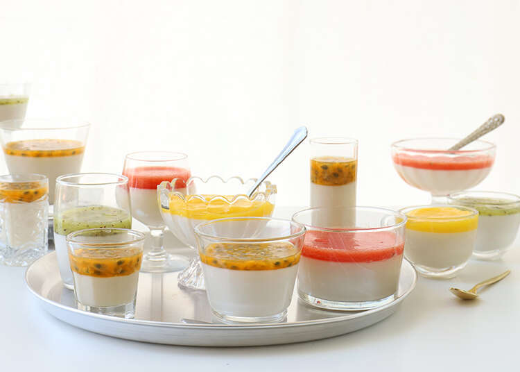 מלבי טבעוני עם רוטב פירות טרופיים. | אפרת ליכטנשטט