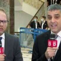 ברוך קרא ואביעד גליקמן. | מסך מתוך חדשות 13