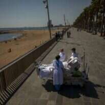 פרנסיסקו אספנה, בן 60 , בטיילת בברצלונה, ספרד, יום שישי, 4 בספטמבר, ט"ו באלול | | AP