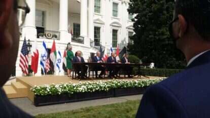 מעמד החתימה על הסכמי השלום עם איחוד האמירויות ובחריין. | לשכת ראה"מ