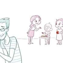 בית של בנות. איור: ינון פתחיה