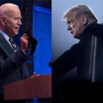 טראמפ וביידן. צילומים: AFP