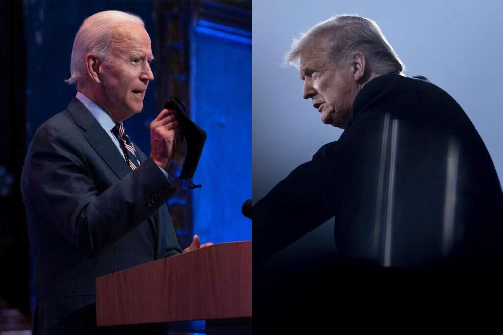 טראמפ וביידן. צילומים: AFP